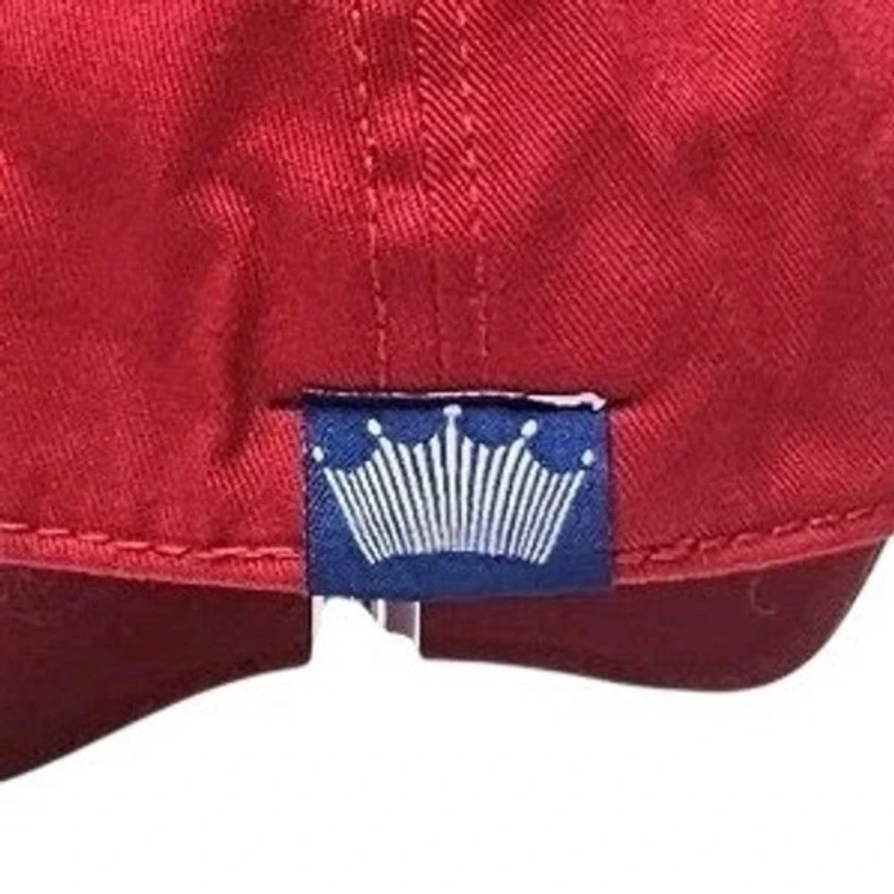 Vintage 2012 Budweiser King of Beers Red White Blue Stretch Fit Hat M/L NWT